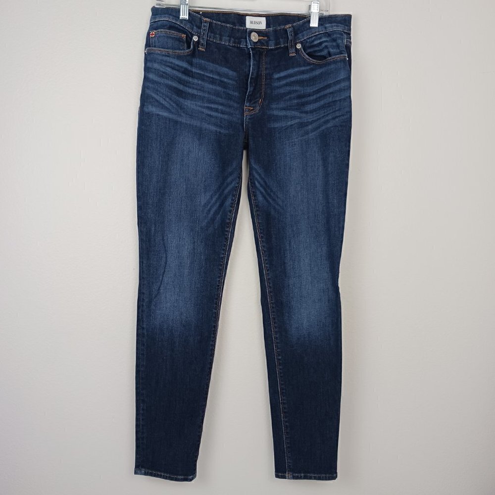 HUDSON KRISTA womens super skinny blue jeans low rise size 30